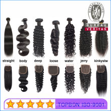 Human Hair Virgin Bundles Wig 100% Real Brazilian Hair Human Hair Extensions No Shedding Black Body Wave 100g Thick Hair End